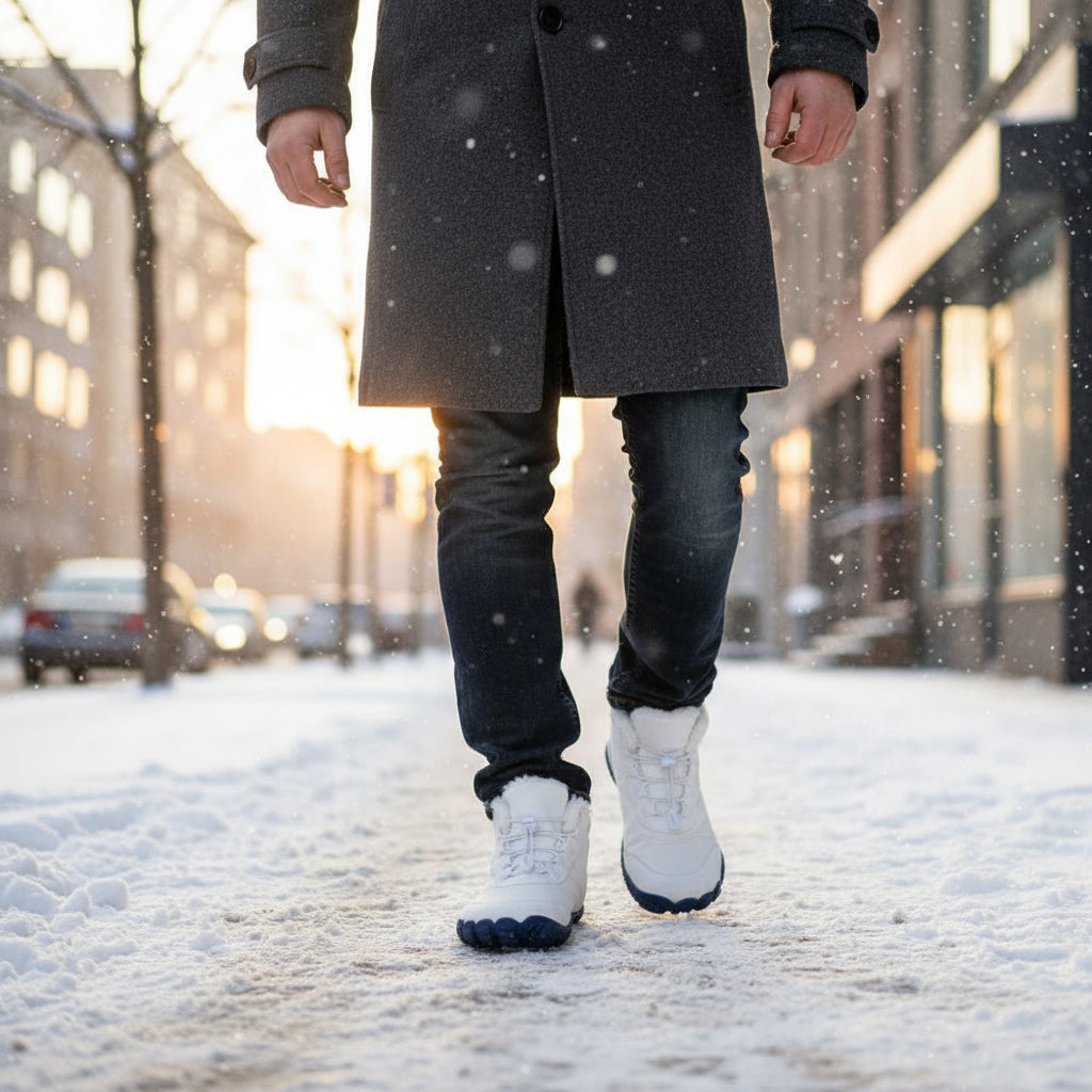 Snowy - Water-Repellent & Ultra-Flexible Barefoot Winter Boots (Unisex)