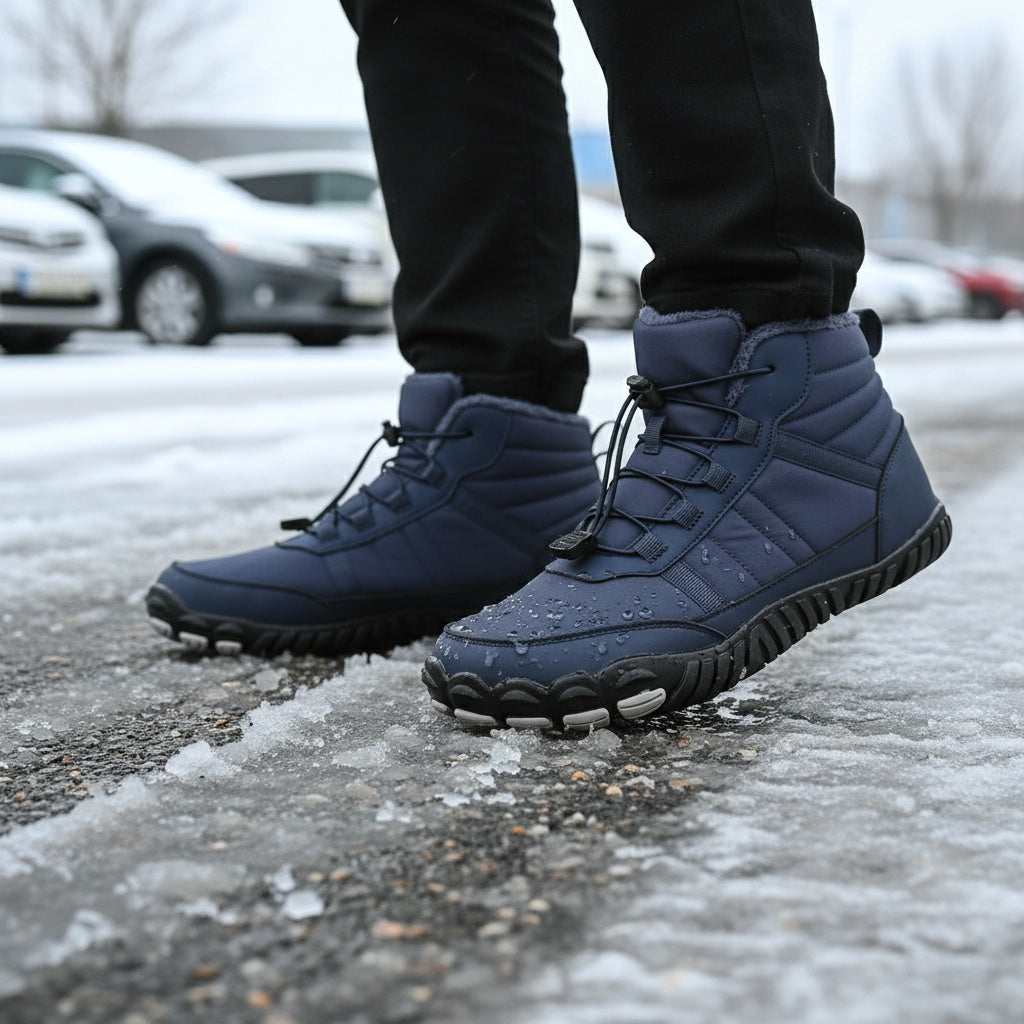 StripeBase - Minimalist Design & Thermal Insole Barefoot Winter Shoes (Unisex)