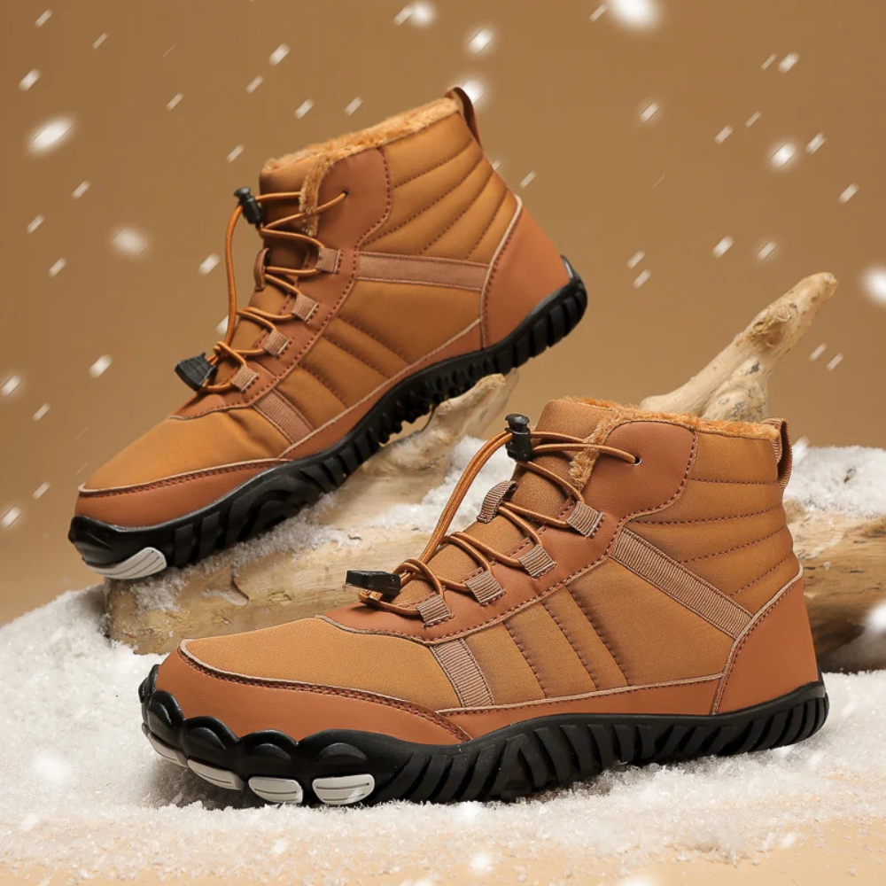 StripeBase - Minimalist Design & Thermal Insole Barefoot Winter Shoes (Unisex)