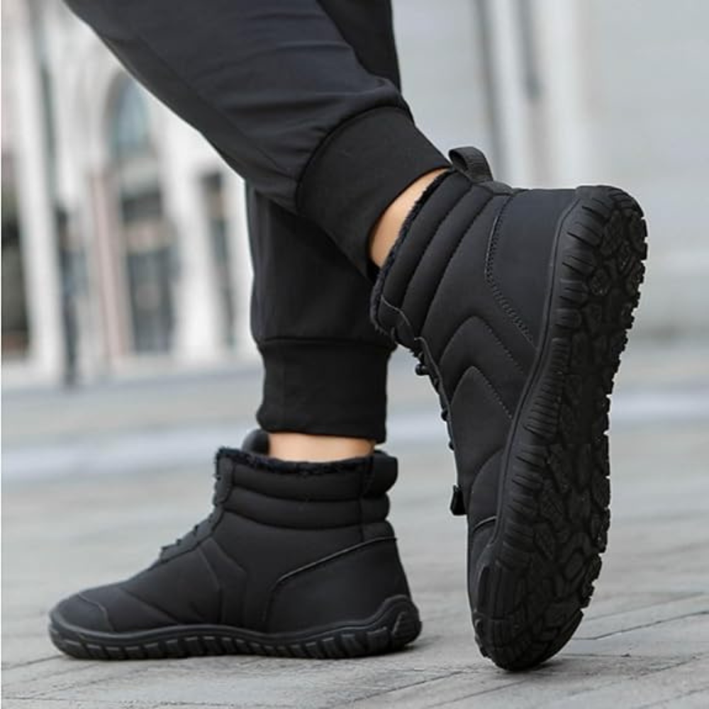Velvet - Wide-Fit & Plush-Lined Barefoot Winter Chelsea Boots (Unisex)