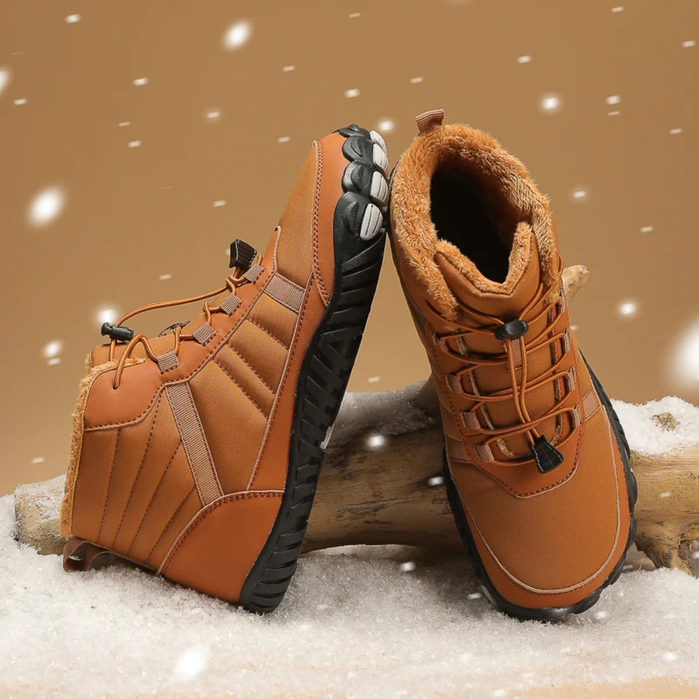 StripeBase - Minimalist Design & Thermal Insole Barefoot Winter Shoes (Unisex)