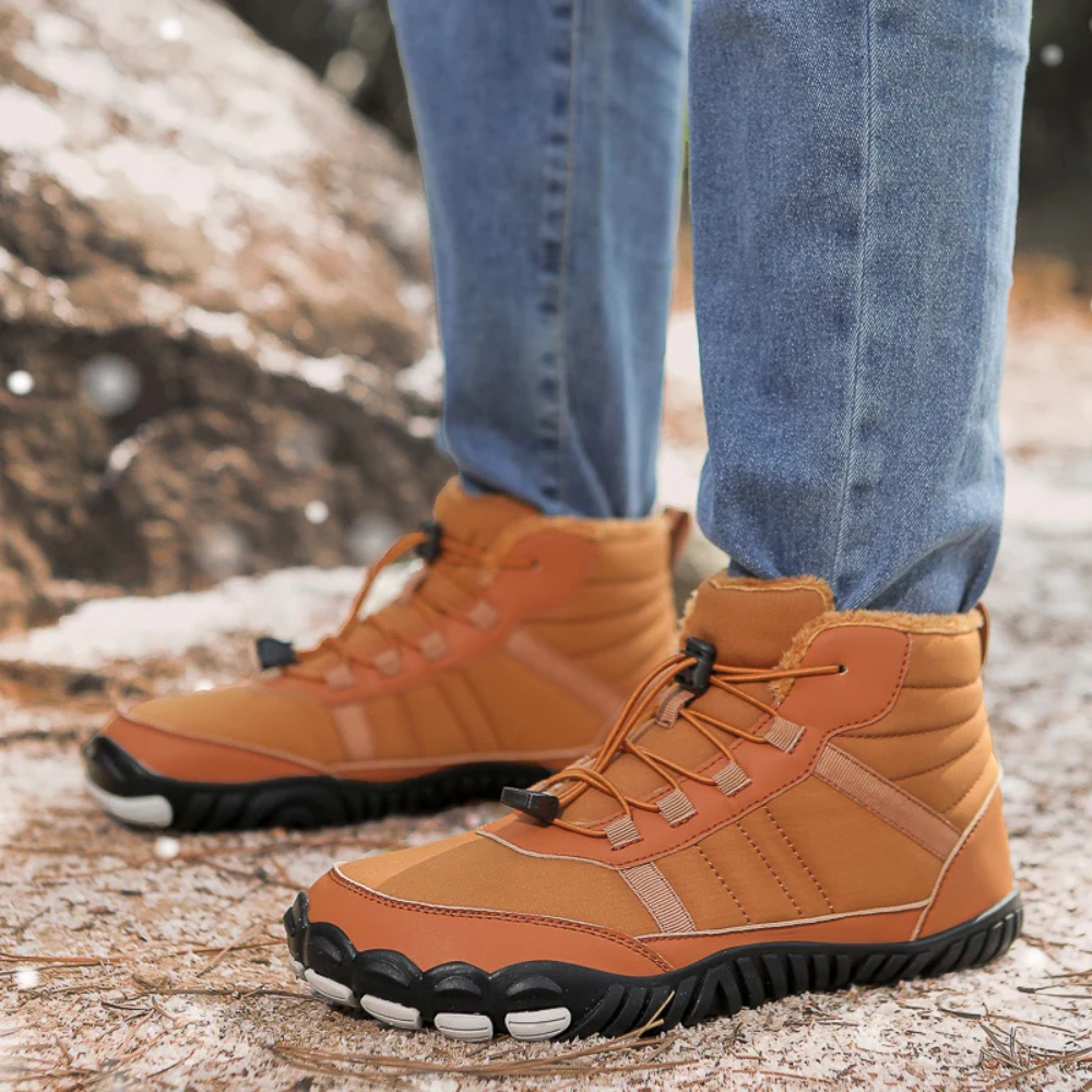 StripeBase - Minimalist Design & Thermal Insole Barefoot Winter Shoes (Unisex)