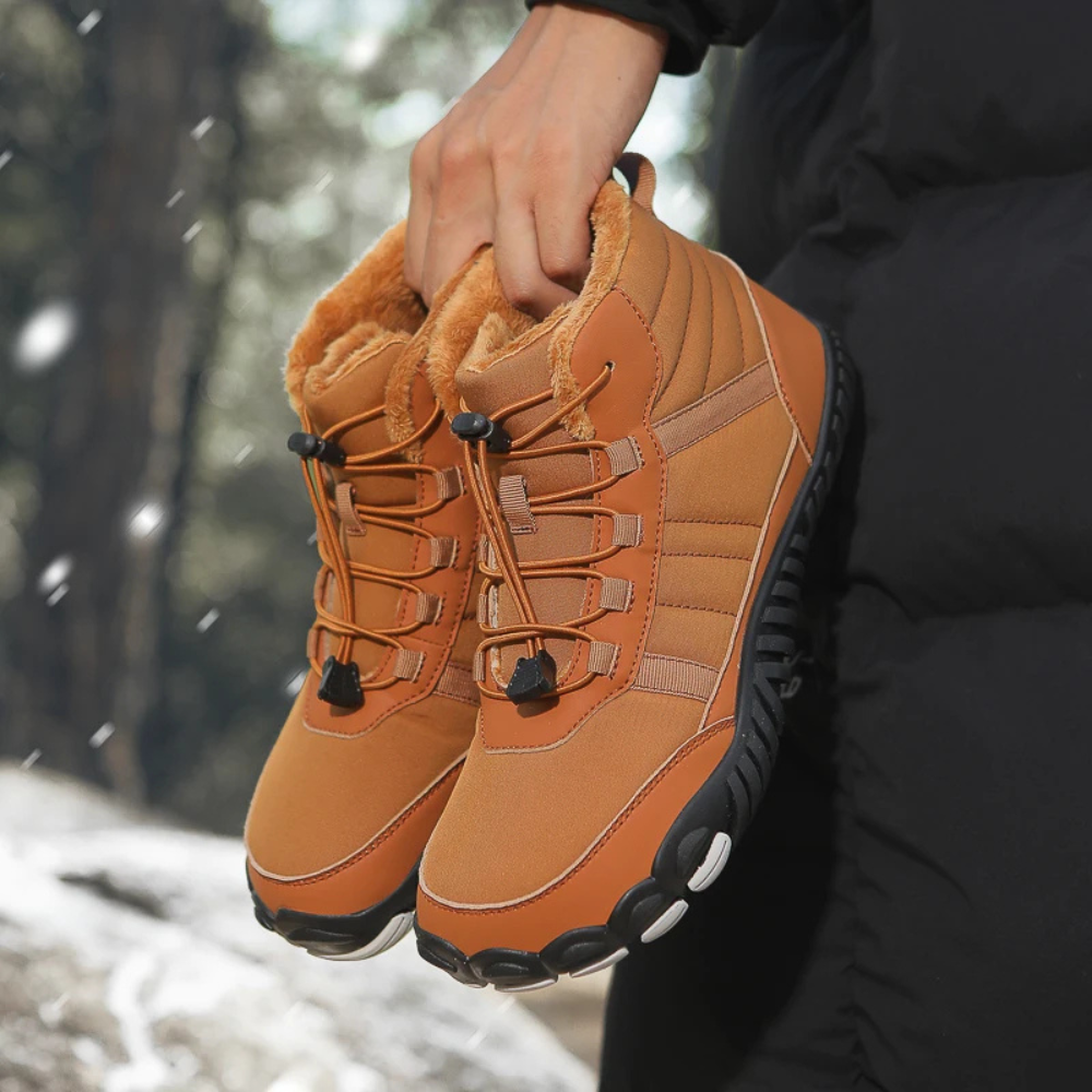 StripeBase - Minimalist Design & Thermal Insole Barefoot Winter Shoes (Unisex)