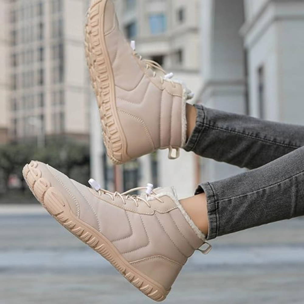 Velvet - Wide-Fit & Plush-Lined Barefoot Winter Chelsea Boots (Unisex)