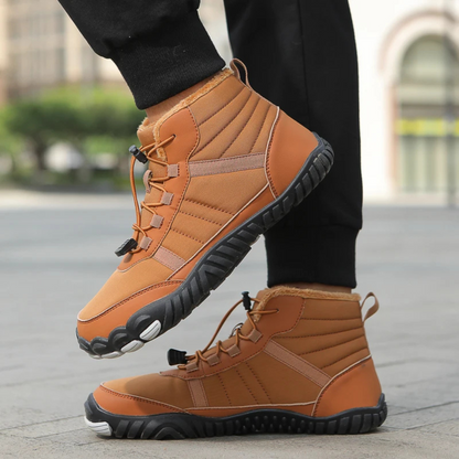StripeBase - Minimalist Design & Thermal Insole Barefoot Winter Shoes (Unisex)