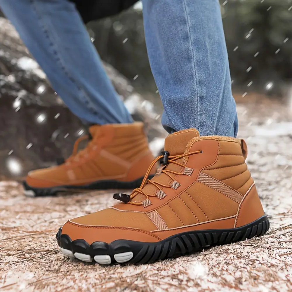 StripeBase - Minimalist Design & Thermal Insole Barefoot Winter Shoes (Unisex)