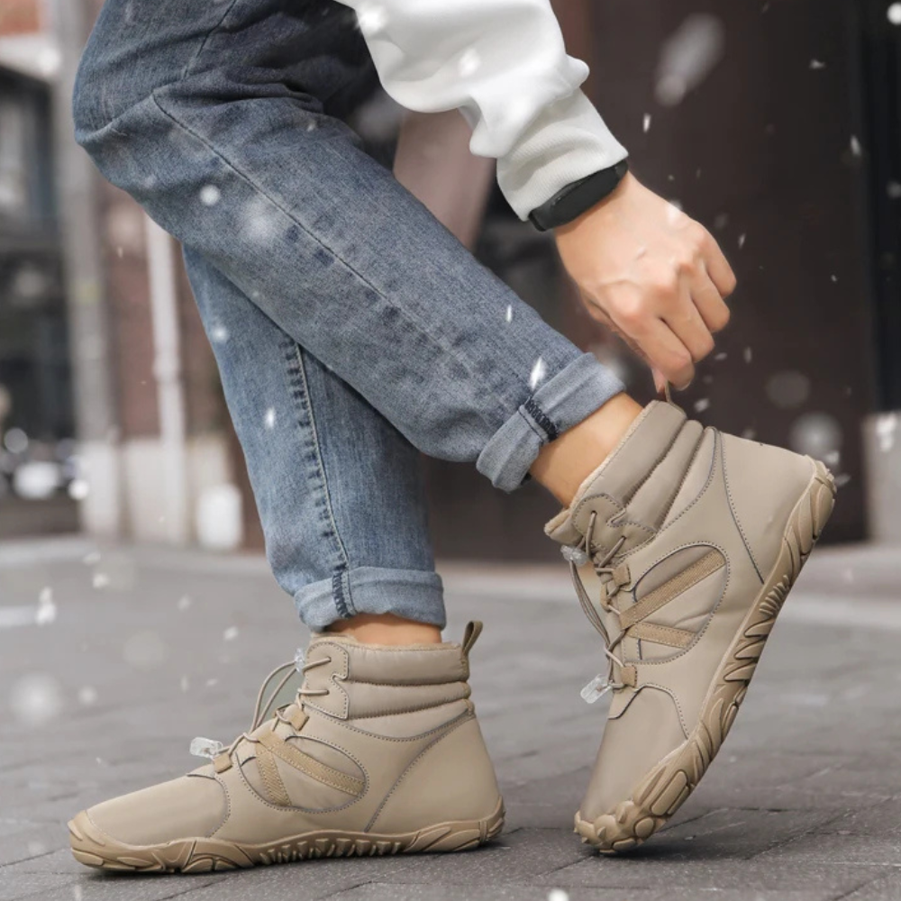 FrostVenture - Thermal-Lined & Waterproof Barefoot Winter Shoes (Unisex)