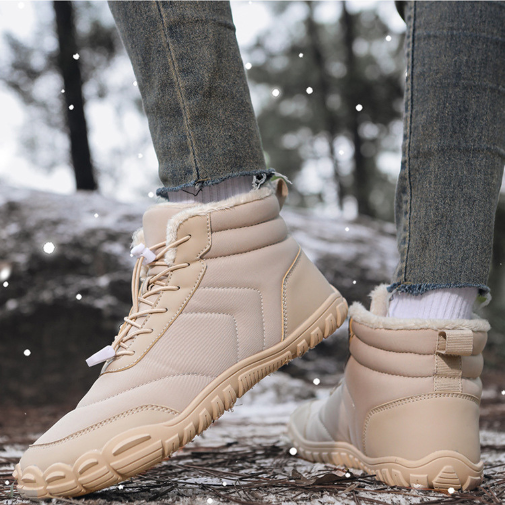 Velvet - Wide-Fit & Plush-Lined Barefoot Winter Chelsea Boots (Unisex)