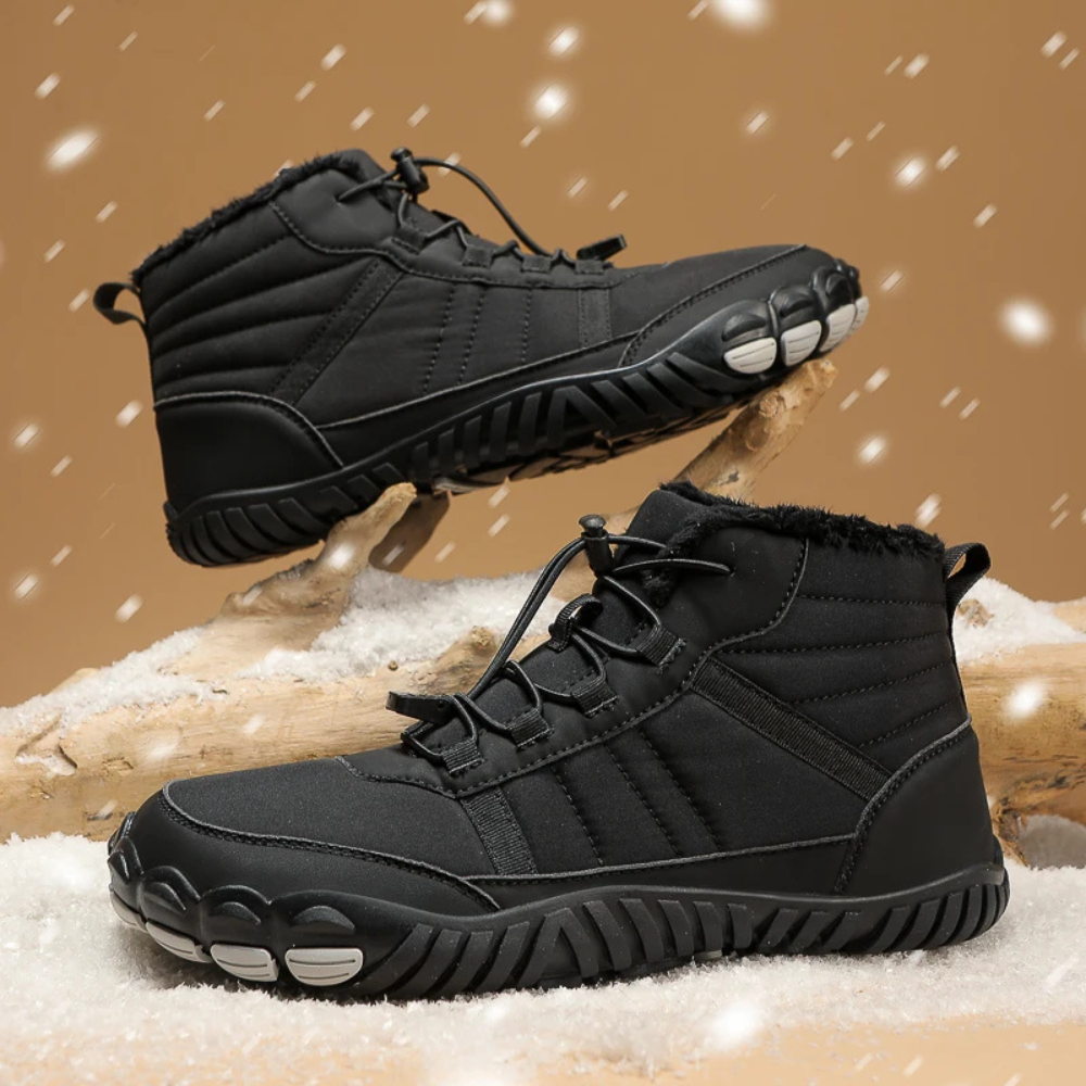 StripeBase - Minimalist Design & Thermal Insole Barefoot Winter Shoes (Unisex)