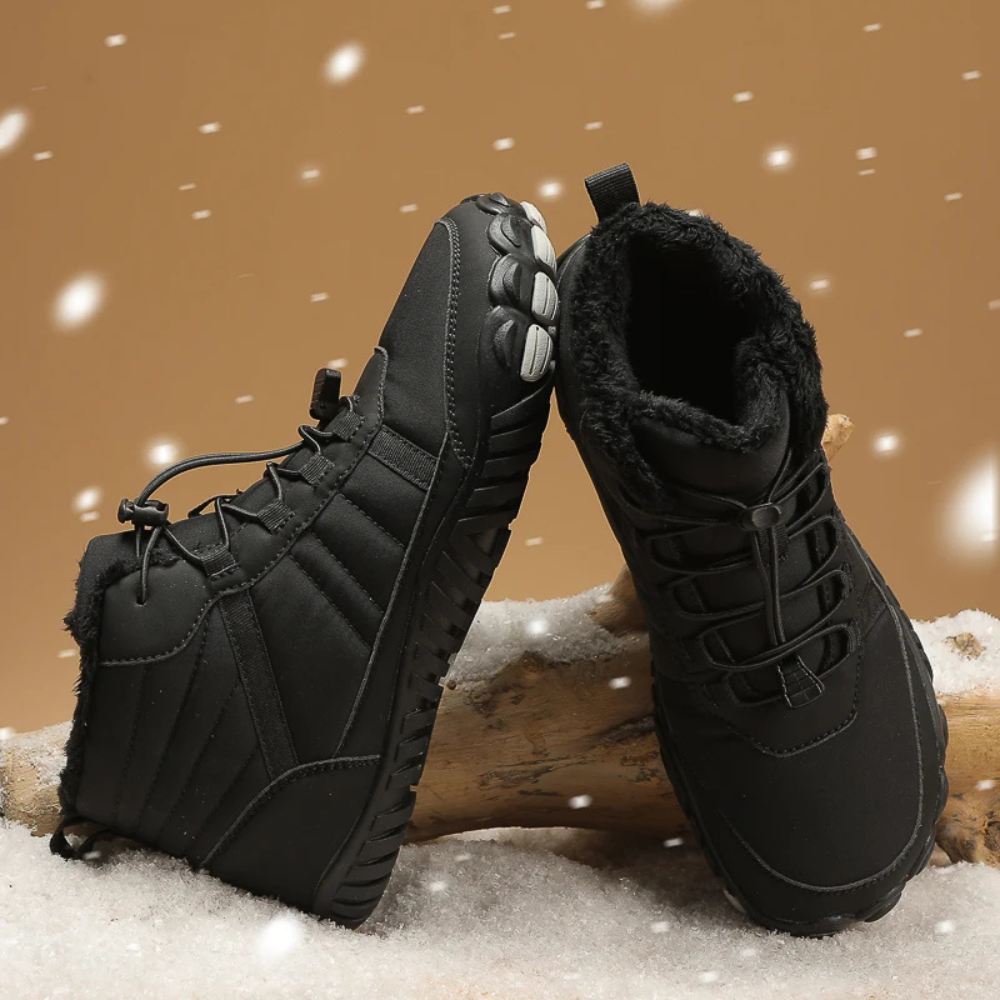 StripeBase - Minimalist Design & Thermal Insole Barefoot Winter Shoes (Unisex)