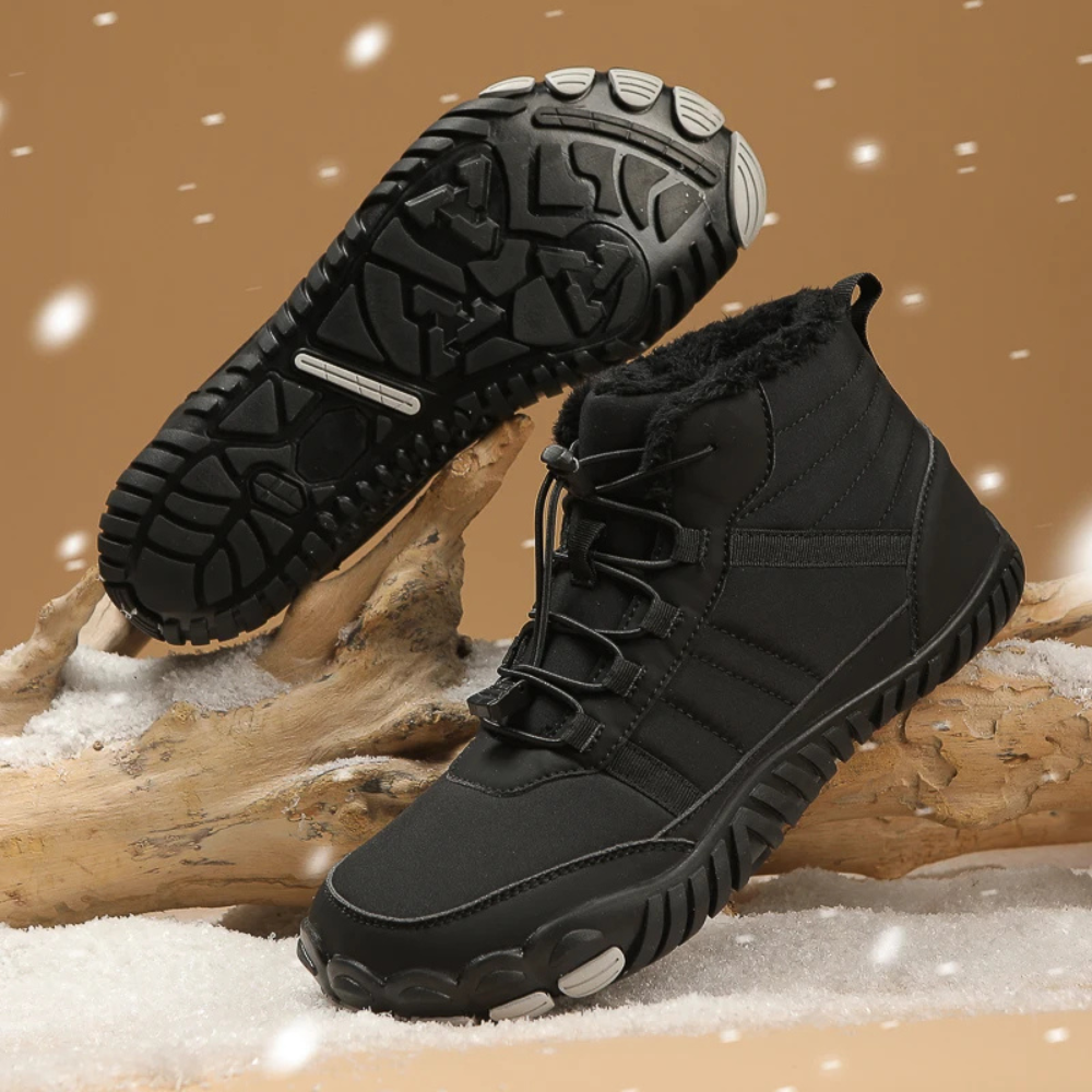StripeBase - Minimalist Design & Thermal Insole Barefoot Winter Shoes (Unisex)