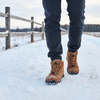 StripeBase - Minimalist Design & Thermal Insole Barefoot Winter Shoes (Unisex)