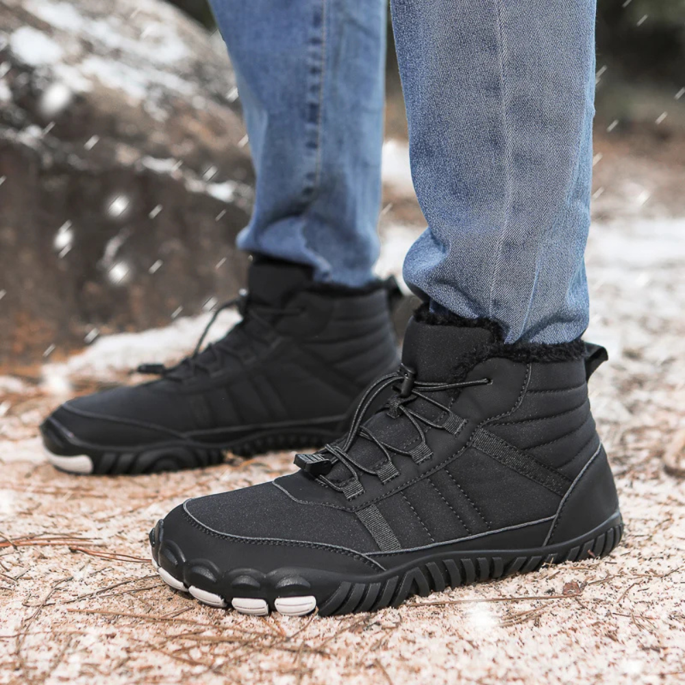 StripeBase - Minimalist Design & Thermal Insole Barefoot Winter Shoes (Unisex)