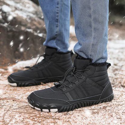 StripeBase - Minimalist Design & Thermal Insole Barefoot Winter Shoes (Unisex)