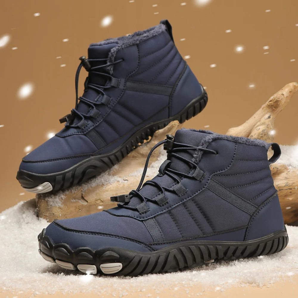 StripeBase - Minimalist Design & Thermal Insole Barefoot Winter Shoes (Unisex)