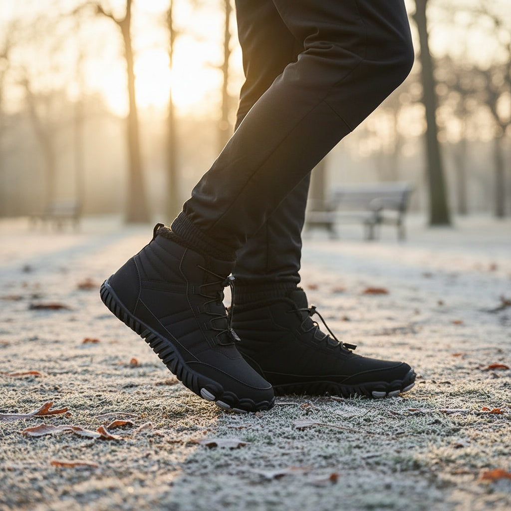 StripeBase - Minimalist Design & Thermal Insole Barefoot Winter Shoes (Unisex)