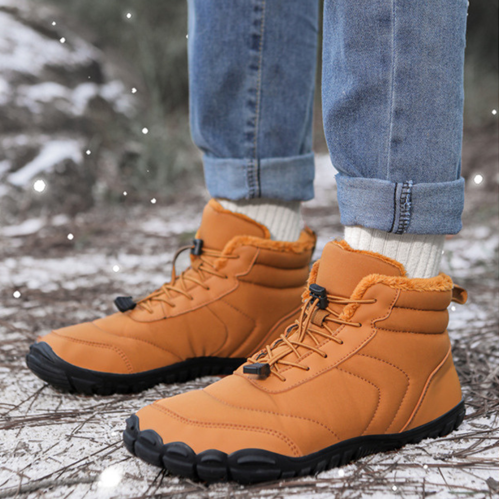 Velvet - Wide-Fit & Plush-Lined Barefoot Winter Chelsea Boots (Unisex)