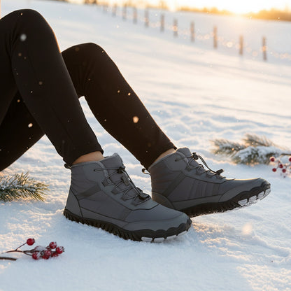 StripeBase - Minimalist Design & Thermal Insole Barefoot Winter Shoes (Unisex)