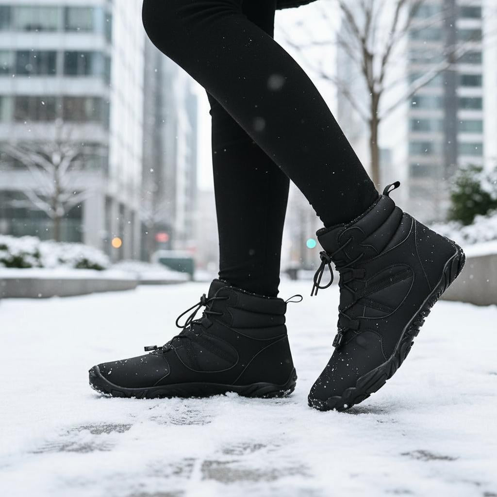 FrostVenture - Thermal-Lined & Waterproof Barefoot Winter Shoes (Unisex)