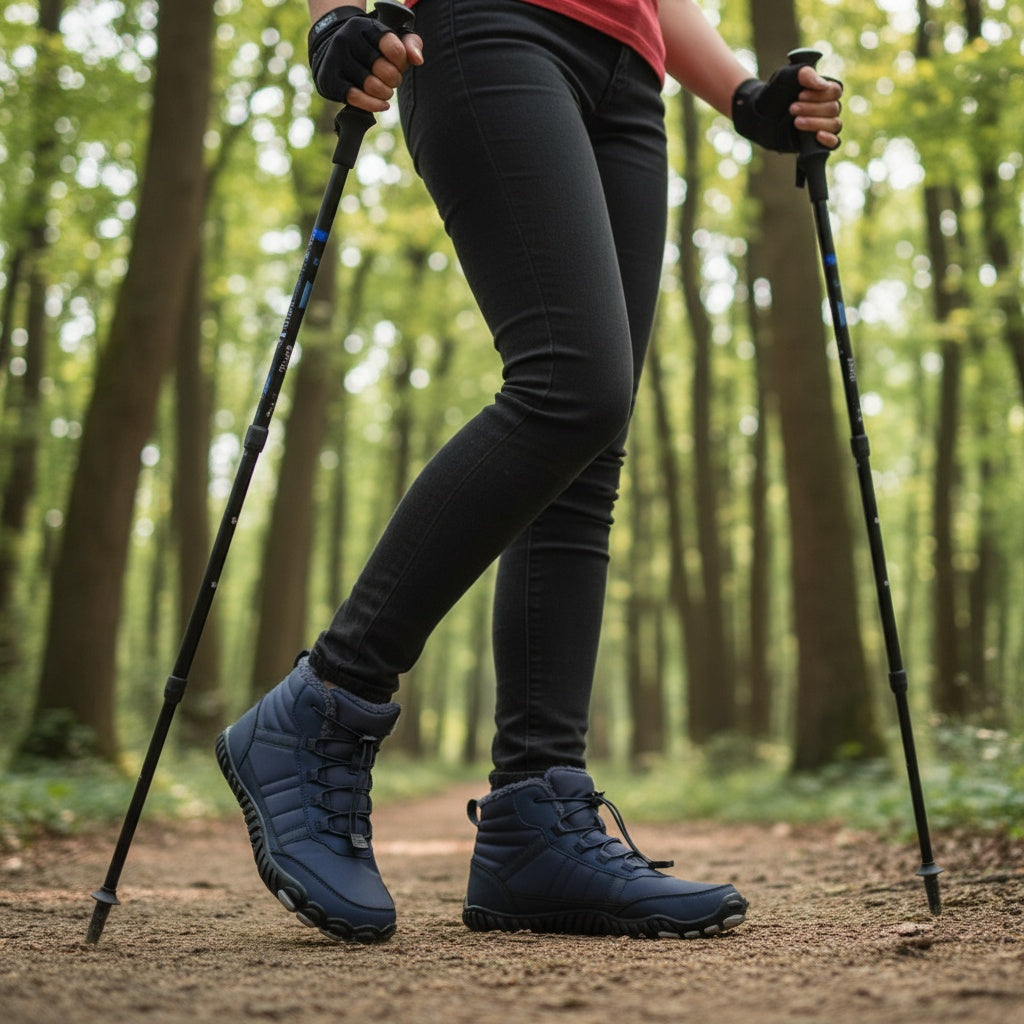 StripeBase - Minimalist Design & Thermal Insole Barefoot Winter Shoes (Unisex)