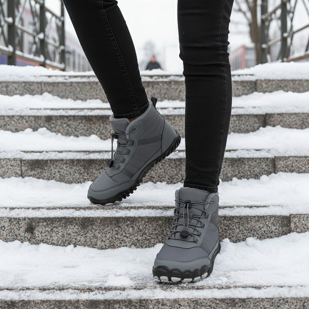 StripeBase - Minimalist Design & Thermal Insole Barefoot Winter Shoes (Unisex)