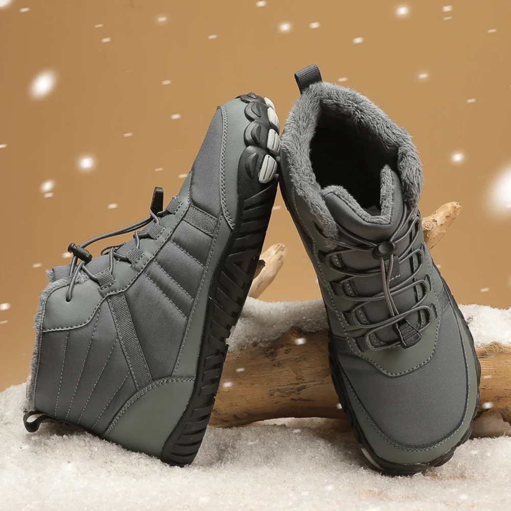 StripeBase - Minimalist Design & Thermal Insole Barefoot Winter Shoes (Unisex)