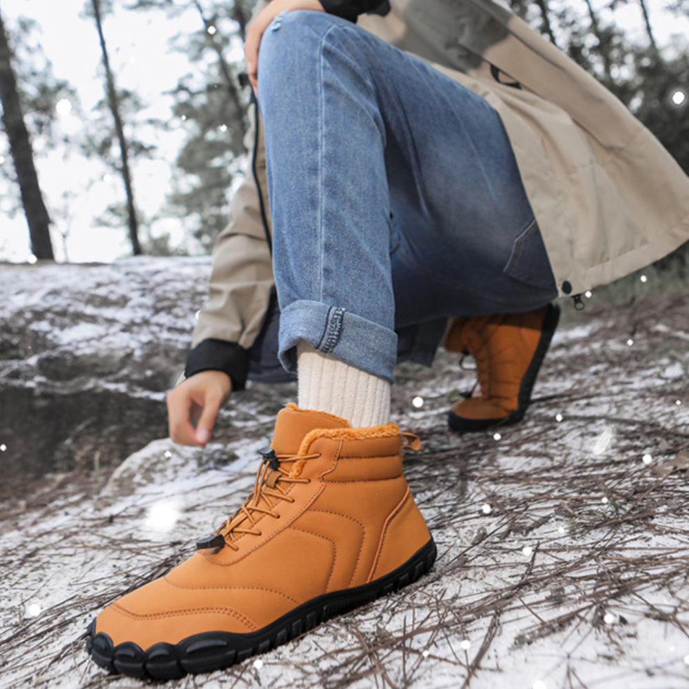 Velvet - Wide-Fit & Plush-Lined Barefoot Winter Chelsea Boots (Unisex)