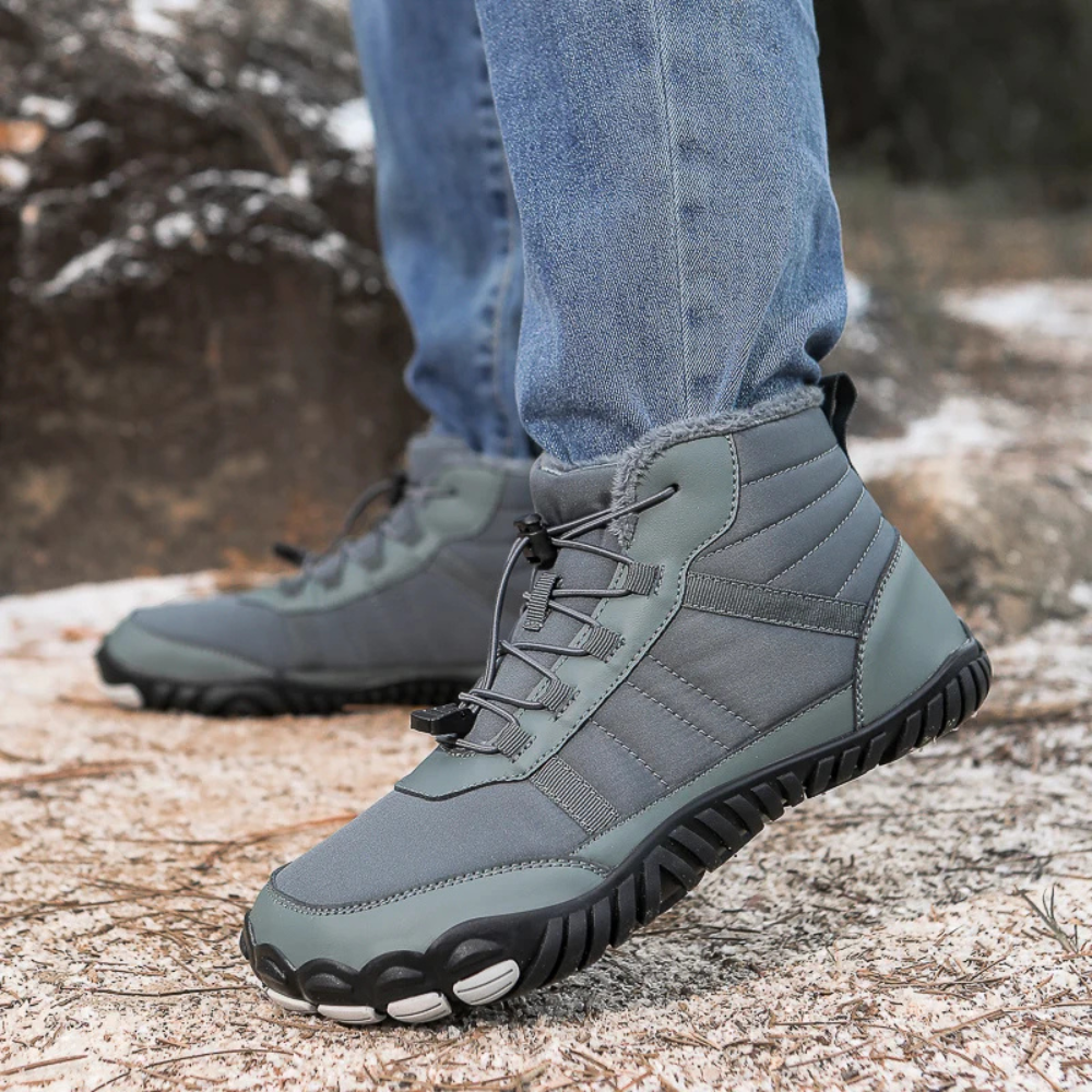 StripeBase - Minimalist Design & Thermal Insole Barefoot Winter Shoes (Unisex)