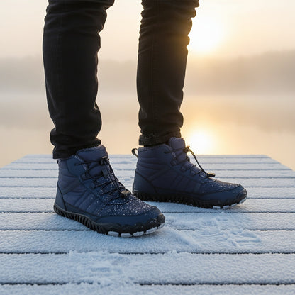 StripeBase - Minimalist Design & Thermal Insole Barefoot Winter Shoes (Unisex)