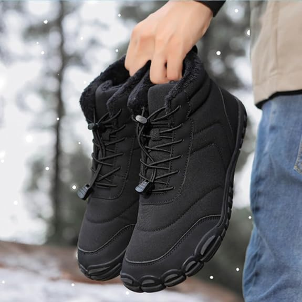Velvet - Wide-Fit & Plush-Lined Barefoot Winter Chelsea Boots (Unisex)