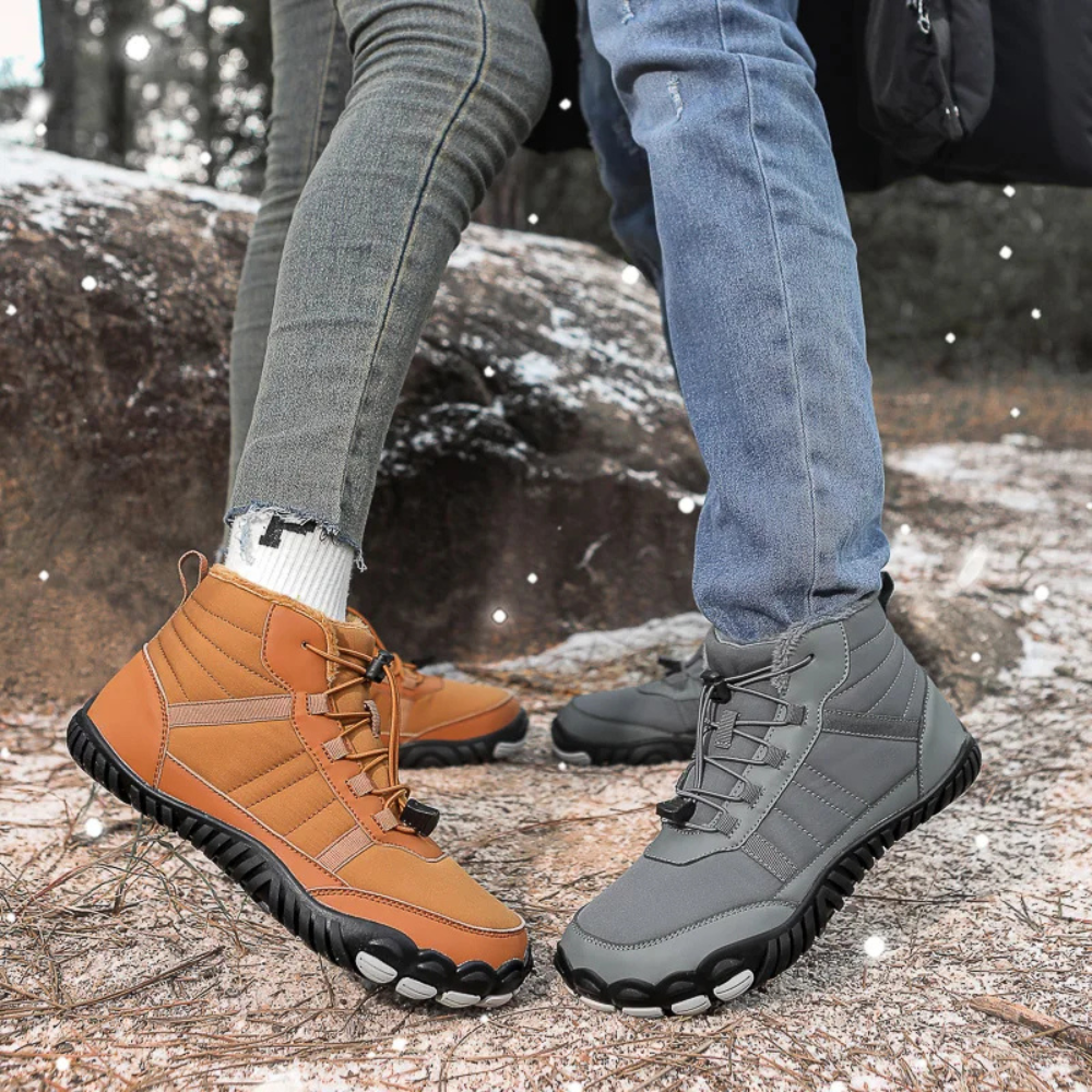 StripeBase - Minimalist Design & Thermal Insole Barefoot Winter Shoes (Unisex)