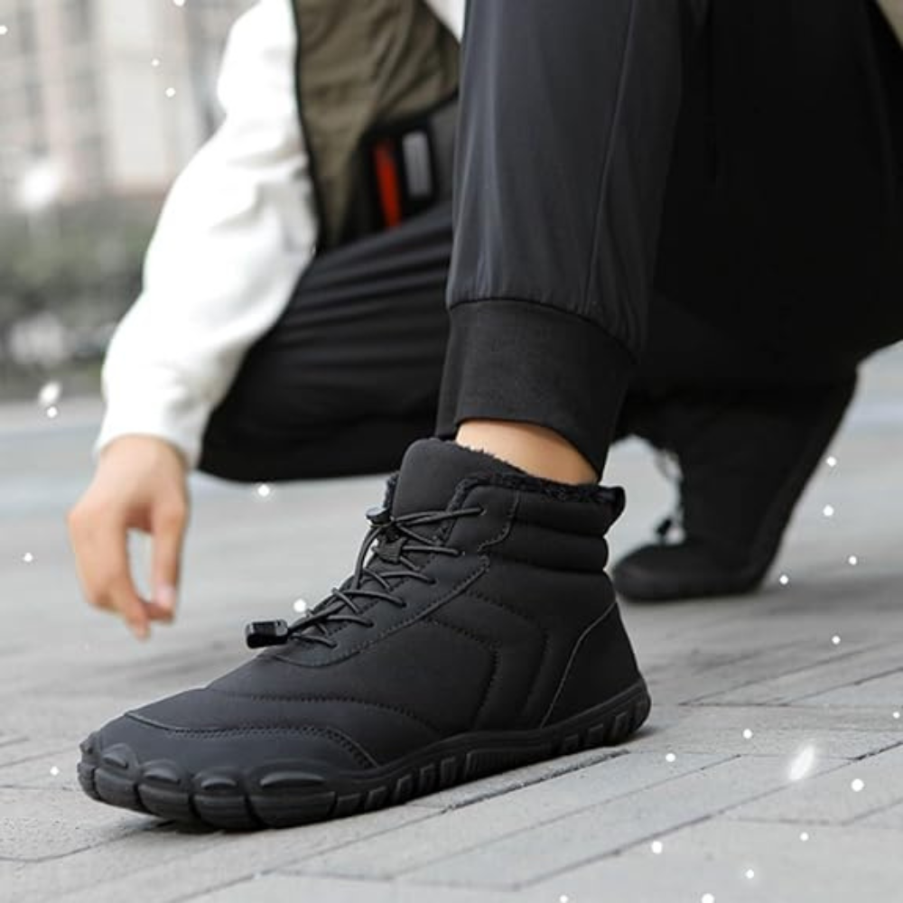 Velvet - Wide-Fit & Plush-Lined Barefoot Winter Chelsea Boots (Unisex)