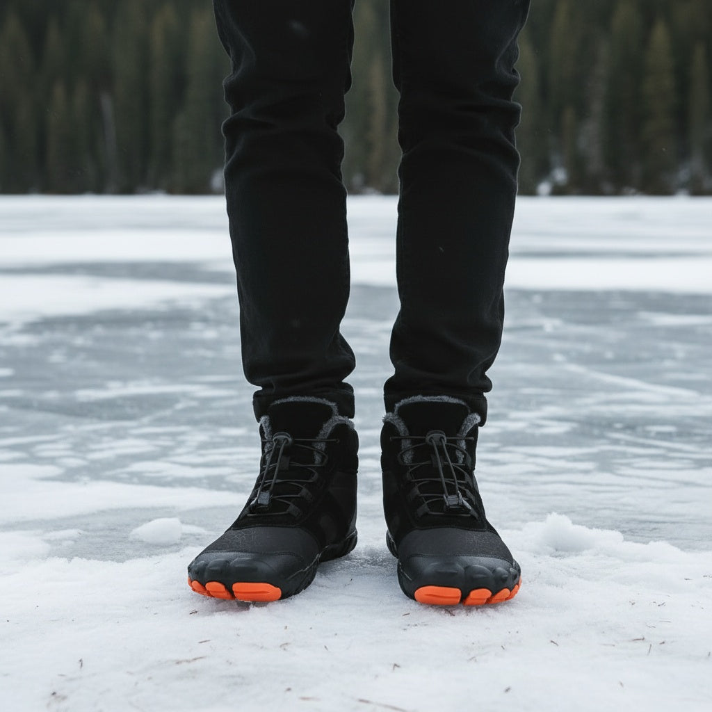 Glacier - Ice-Grip & Seam-Sealed Barefoot Winter Boots (Unisex)