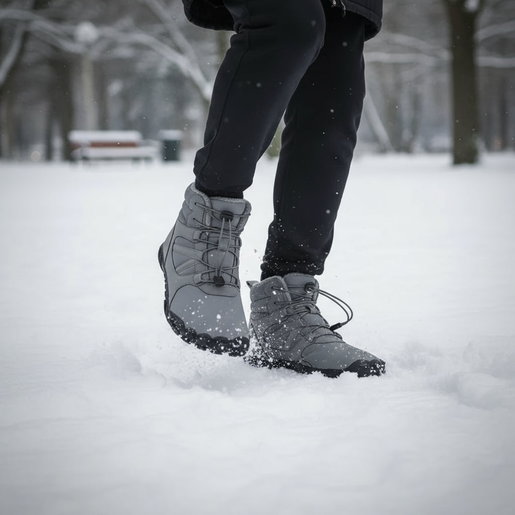 FrostVenture - Thermal-Lined & Waterproof Barefoot Winter Shoes (Unisex)