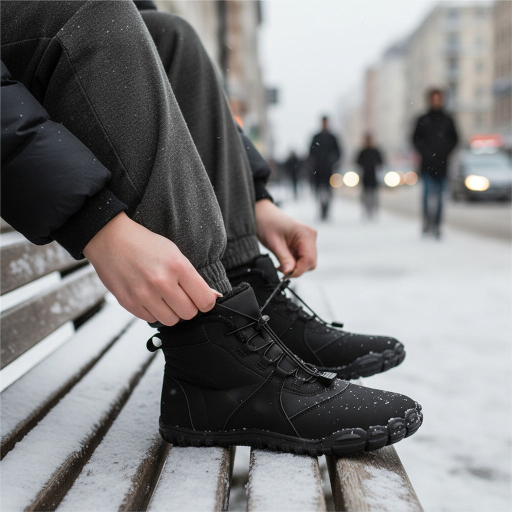 Emberfield - Durable Outsole & Natural-Flex Barefoot Snow Boots 1+1 Free